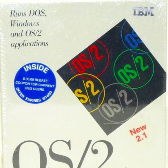 NEW IBM OS/2 Ver 2.1 Upgrade Edition for Windows & OS/2 applications, runs DOS - Picture 2 of 2